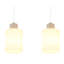 4 - Light Natural Geometric Pendant