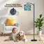 Lampe sur pied à DEL à arc à intensité variable avec voiliers colorés, abat-jour réglable en hauteur avec télécommande, pour le salon, la chambre et le bureau