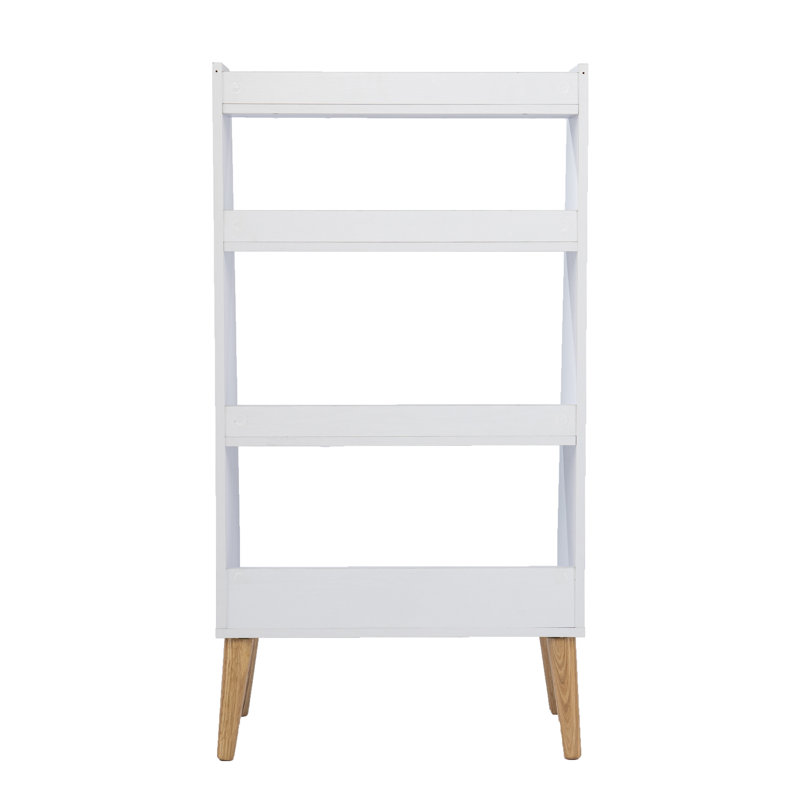 Bibliothèque échelle H 44,5 "x l 23,75" Aneitra, Blanc / naturel
