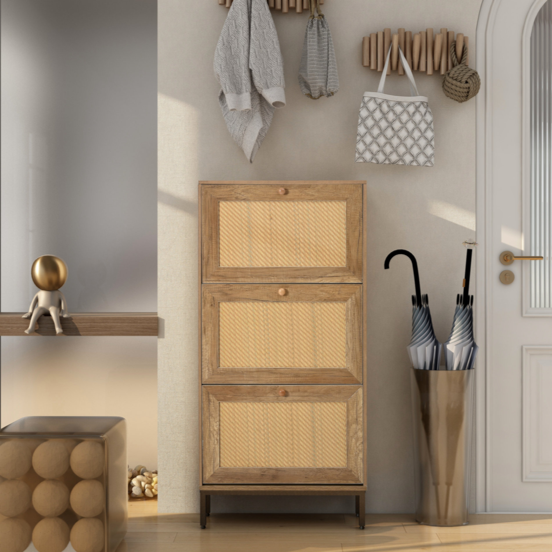 Bay Isle Home Adalya Shoe Storage Cabinet Wayfair Canada   Adalya Shoe Storage Cabinet 