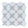 Clover Bloom 11.82 in. x 11.82 in. Floral Polished Marble Mosaic Tile