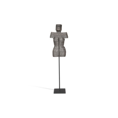 Chain Bust on Stand Sculpture