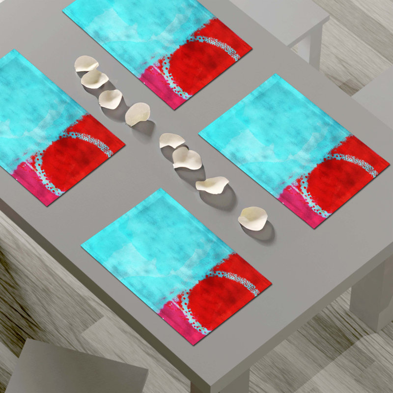 Napperon abstrait en polyester