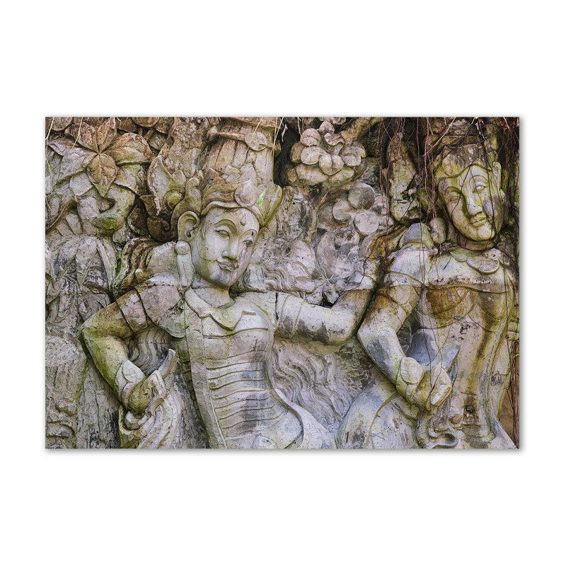 A Stone Sculpture - Wrapped Canvas Print