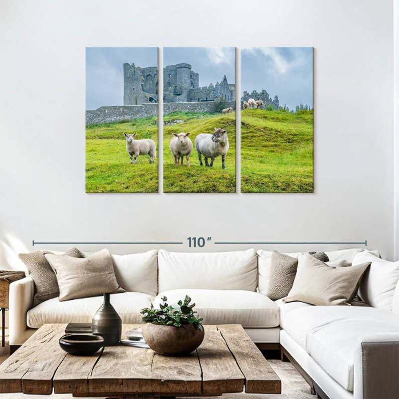 Brampt roche de mouton Cashel, H 48 po x l 74 po