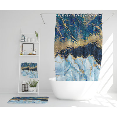 Natalei Polyester Shower Curtain Set