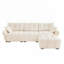 Canapé 3 places avec repose-pieds Chenille-1884469301