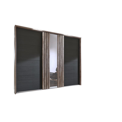 3 Door Manufactured Wood Wardrobe