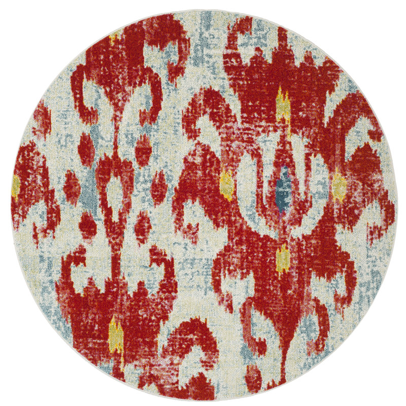 Tapis rouge Ahart, Rond 6 pi 7 po