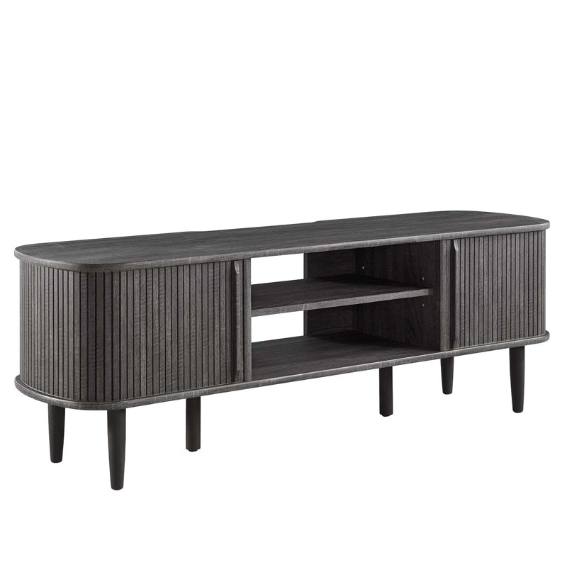 Meuble télé 55 po Modway, H 18,5 po x L 54,5 po x l 15 po, Gris anthracite