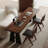 Dark walnut Rectangular Solid Wood desks-465240587