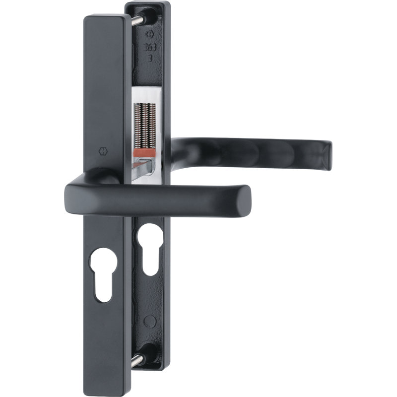 Keyed Right Hand Door Handle, Matt Black