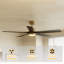 Ventilateur de plafond Bayonne avec lumières DEL