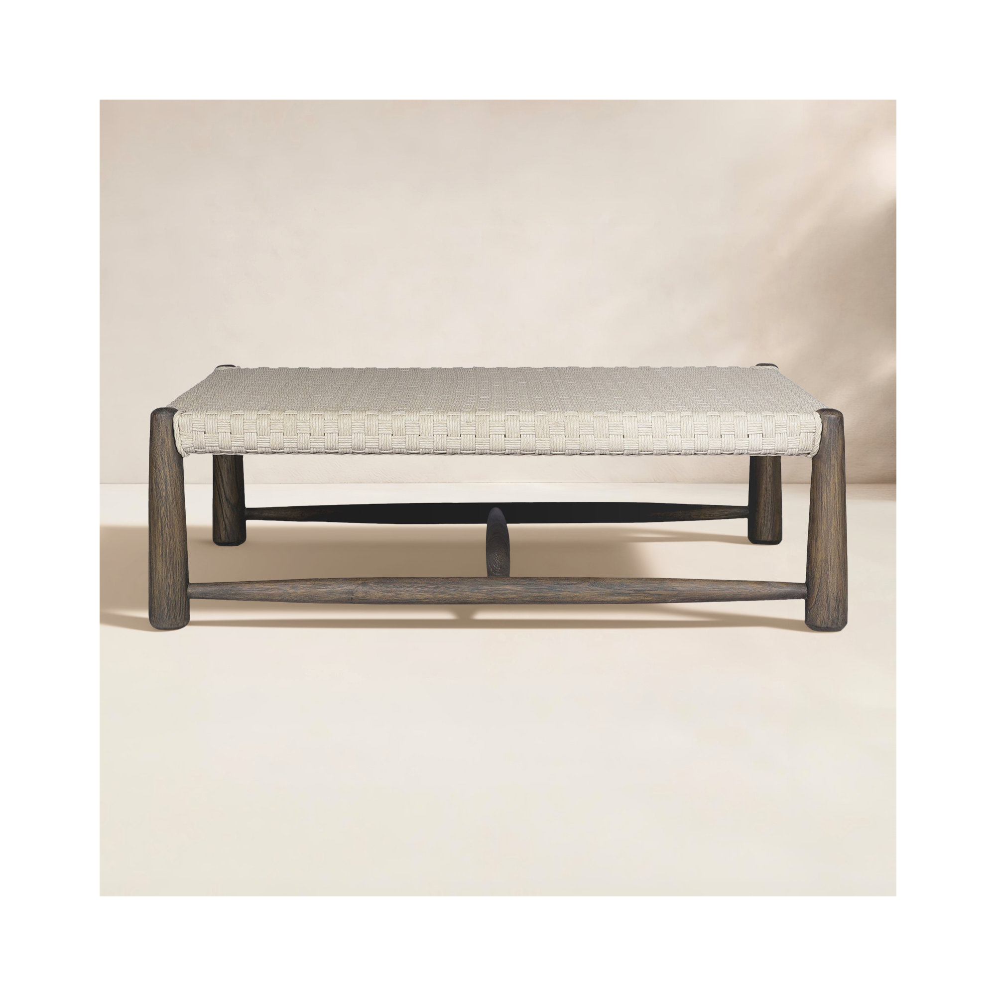 Savio Outdoor Coffee Table, Vintage White