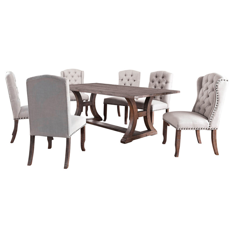 Wilfred Wood 7-Piece Dining Table Set