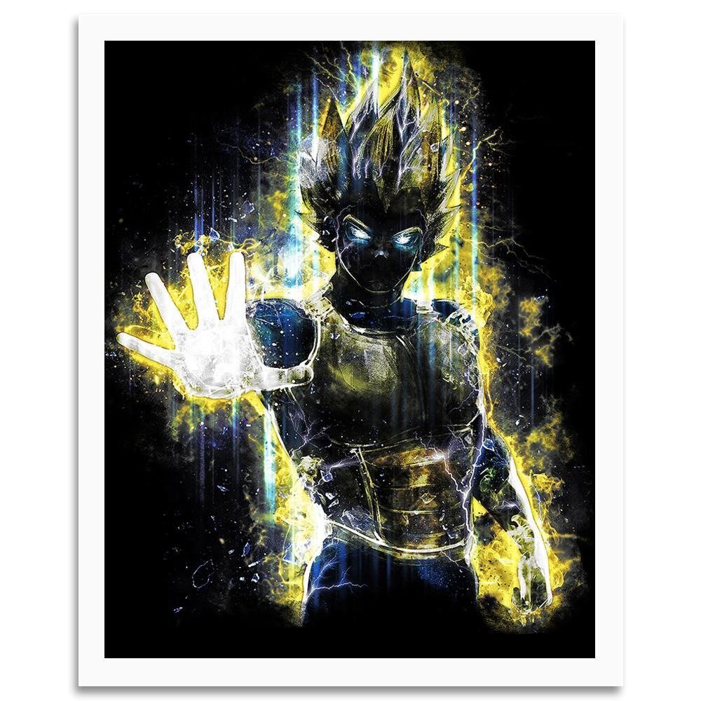 Gerahmtes Poster Dragonball Vegeta