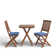 Fleur 2 - Person Square Outdoor Dining Set with Cushions