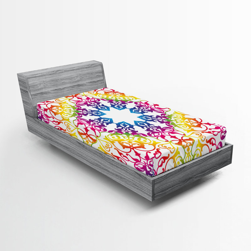 Multicolore Ambesonne, Ensemble literie pour lit simple