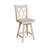 Decosmo Swivel Solid Wood Counter Stool
