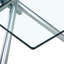 Ensemble moderne en verre trempé transparent Elegant