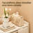 Narrow Multi-Layer Foldable Bamboo Shoe Rack With Dust-Proof Curtain For Home Entryway