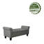 Banc de rangement Claxton de 127 cm (50 pouces) de style contemporain, capitonné, avec couvercle rabattable, accoudoirs arrondis et charnières à fermeture douce.-136310675-136310672
