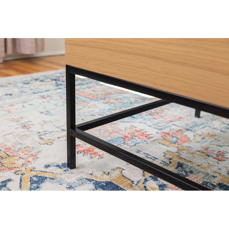 Lift Top 4 Legs Coffee Table with Storage