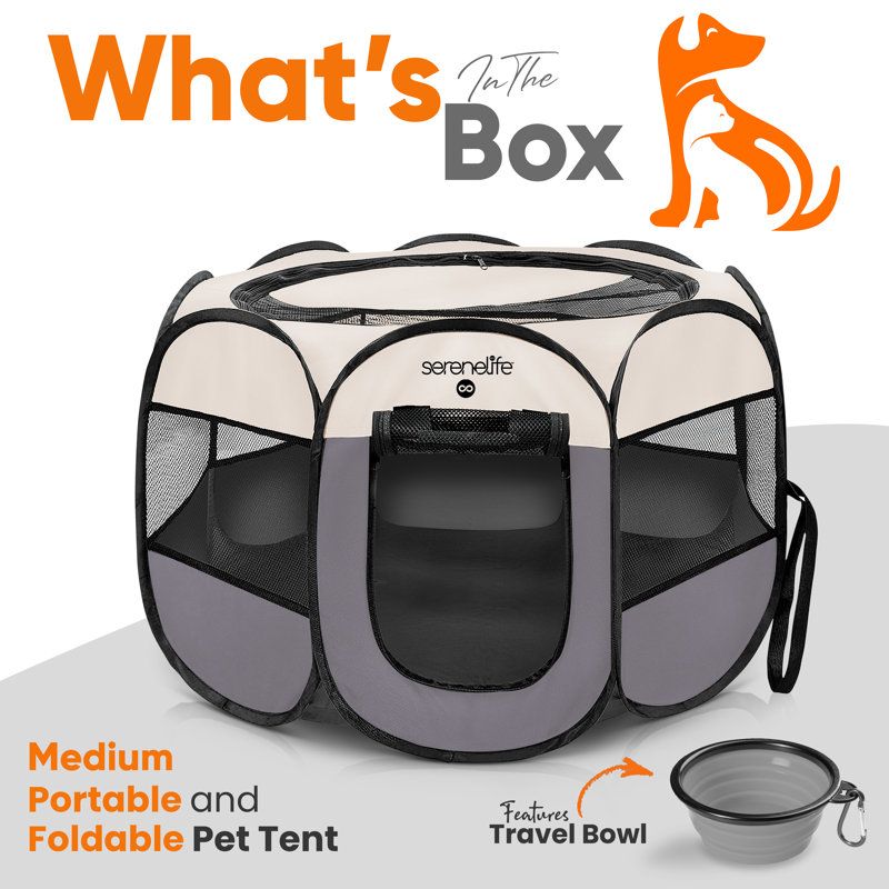 Enclos portatif pour animaux, Gris