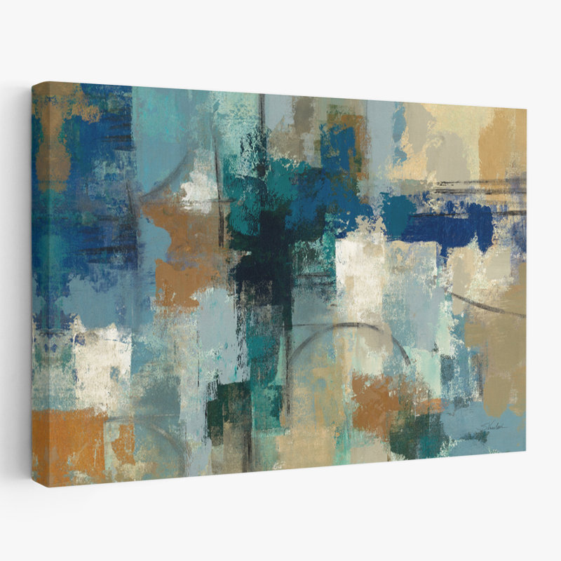 Contemporary Jasper Lagoon, 36" H x 24" W