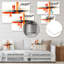 Rectangle dynamique, équilibre géométrique II - décoration murale géométrique en métal, impression moderne sur métal-20239512