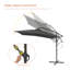 Scarlott 98.3" x 98.3" Square Umbrella-1915426806