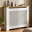 83Cm High Radiator Cover Modern Mdf Grill Shelf Cabinet Heater Cover With Wood Texture Nature Top Vertical Slats Radiator Shelf Thickened For Living Room Bedroom Vertical -125967248