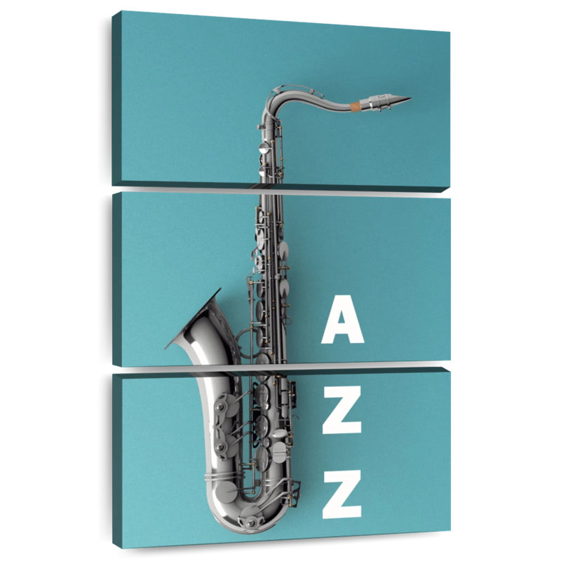 Abarca, saxophone sur jazz, H 38 po x l 24 po
