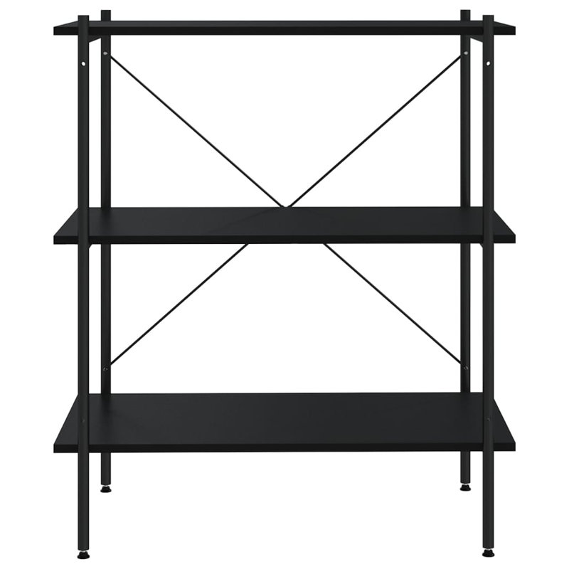 Luxton 80cm W Steel Shelving Unit, Black