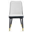 Chaises de salle à manger en cuir PU avec pieds en métal Bitung