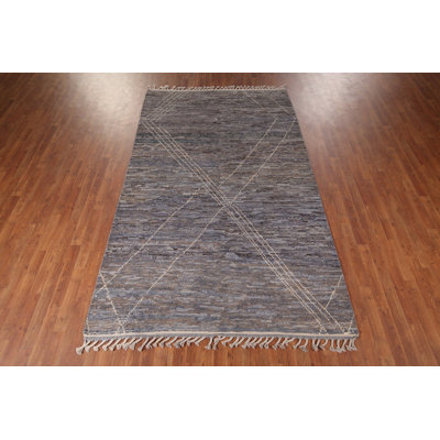 Tapis marocain en laine noué à la main 6 x 9