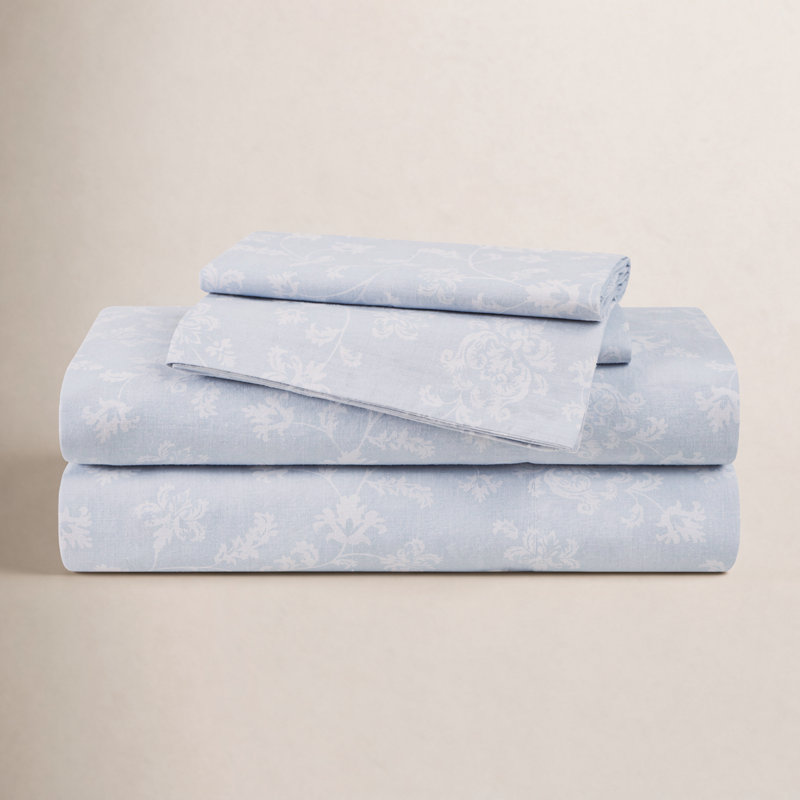 Ramira 100% Cotton Standard Floral Pillowcase, Twin + 1 Pillowcase