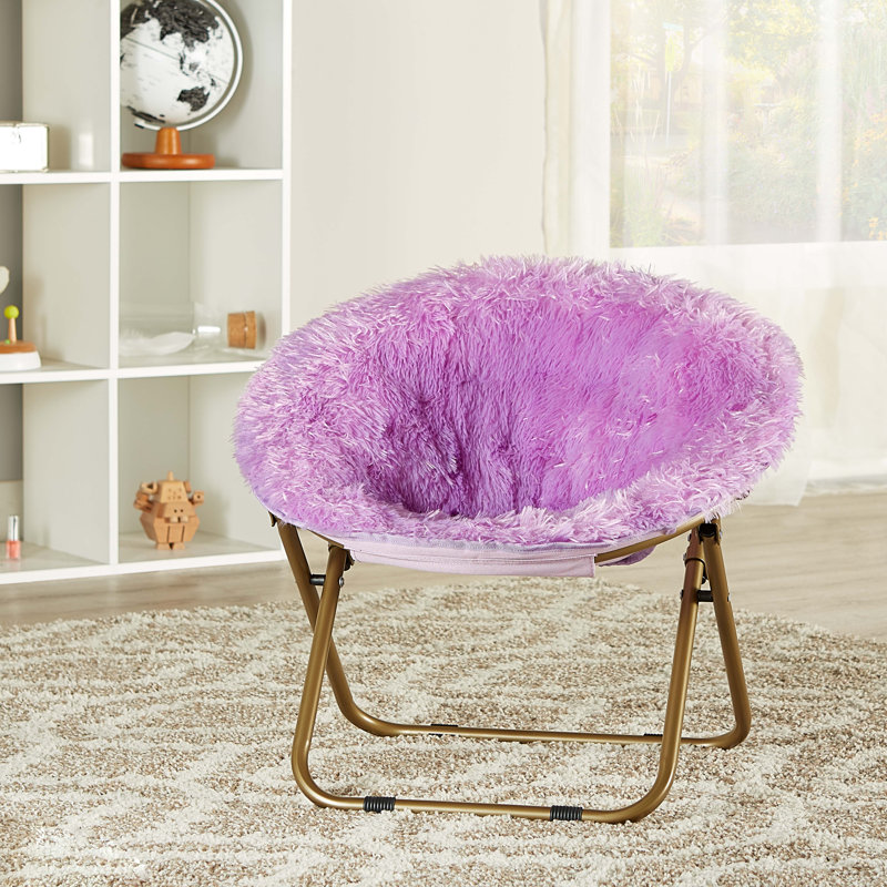 Soucoupe en fausse fourrure pour enfants Brimmer, Lavande