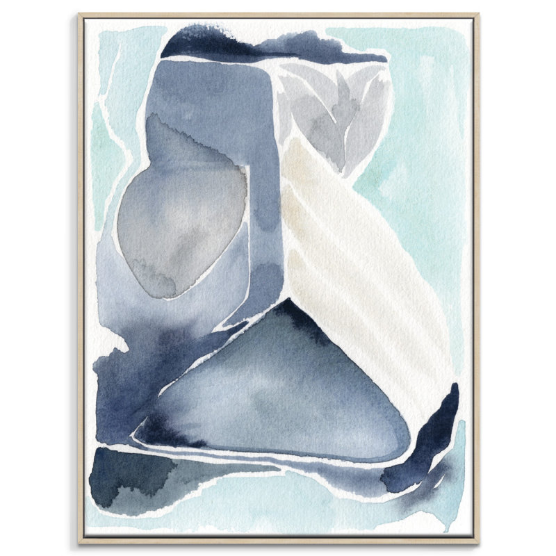 Painting on Canvas, 51cm H x 41cm W, Timber Floater Frame