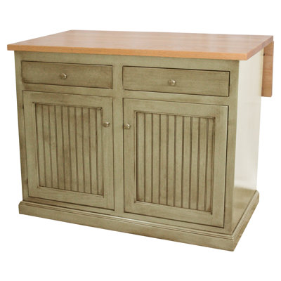 Averett 48 " W Kitchen Island with Solid Wood Top