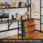 Lit mezzanine simple avec bureau en L