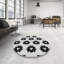 Tapis noir/beige à motifs-728518388