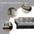 74.8"Velvet Convertible Pull Out Sleeper Sofa Bed-319573399