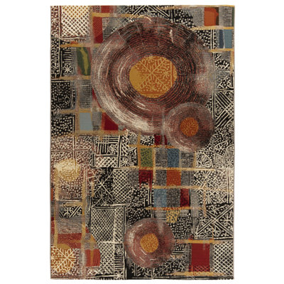 Dermot Flatweave Brown/Beige/Black Rug
