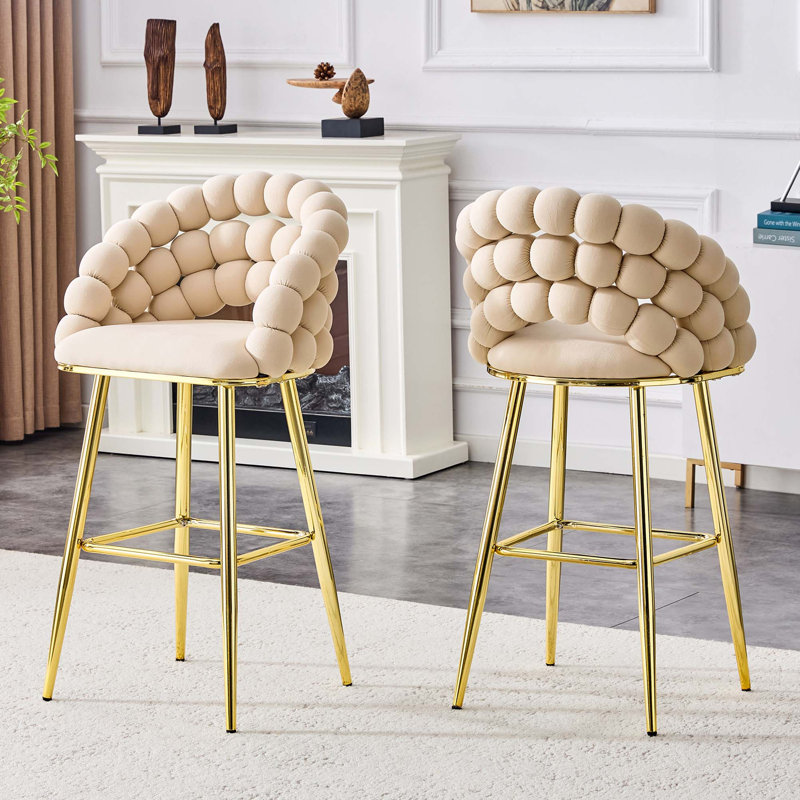 Tabourets de bar Modern, Beige