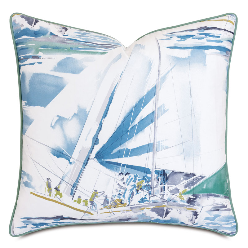 Housse de coussin décoratif en coton Miramar