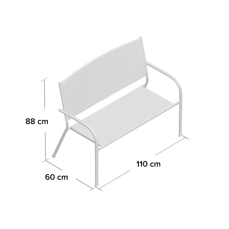 Gaunt Metal Outdoor Bench
