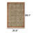 Rustic Clay Floral Border Area Rug