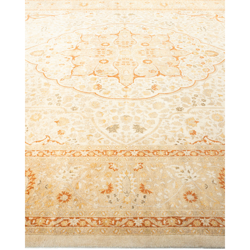 Veerle One-of-a-Kind 9' 2" X 12' 1" 2000s Wool Area Rug in Ivory