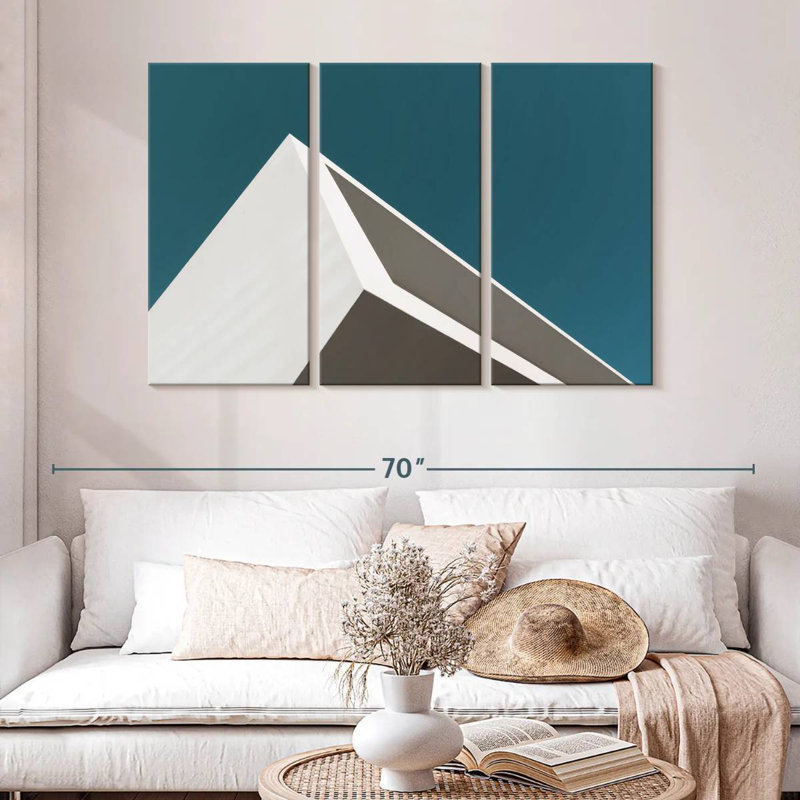 Geometric Building Corner, 32" H x 50" W